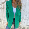Nadja™ | Stylish long blazer - Klær & Tilbehør - Green / S