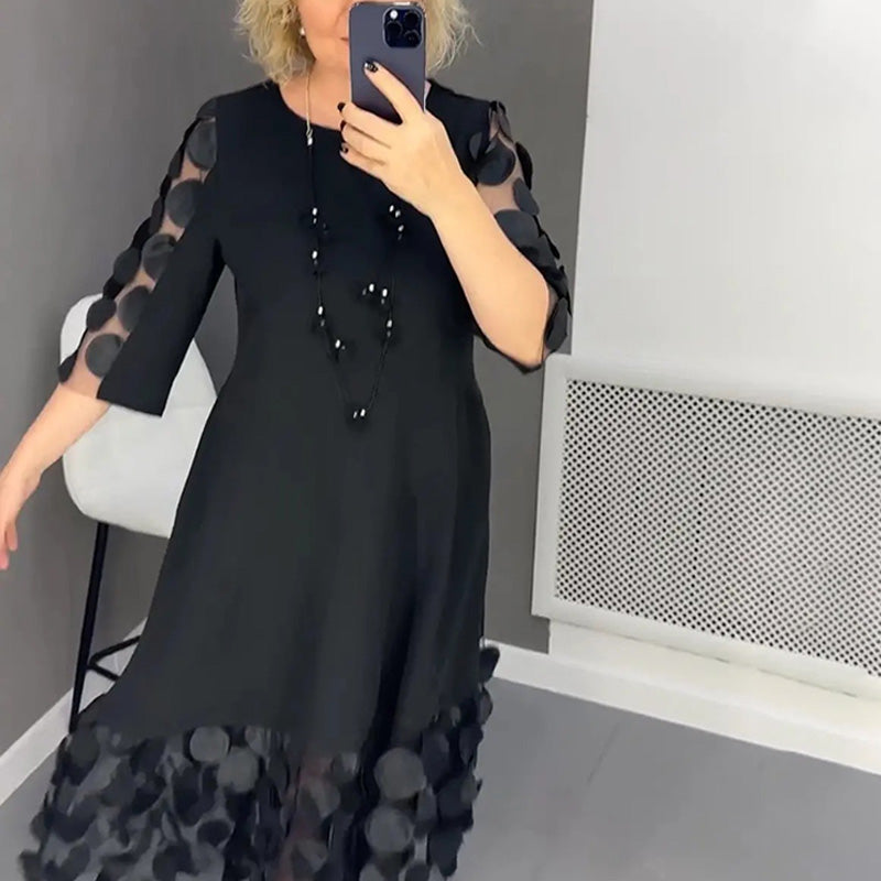 Agusta | Polka-Chic Maxi Dress