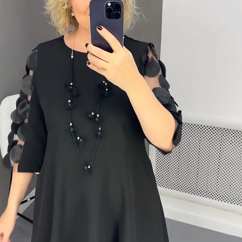 Agnes | Elegant Plus-Size Dress with Polka Dots