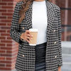 Laura | Fashionable blazer in a checked design - Klær og Tilbehør - Pink / S