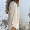 Runa™ | Loose jacquard top with a round neckline - Kläder och Accessoarer - Apricot / S