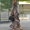 Cloe | Casual Long-Sleeve Dress in Trendy Leopard Print