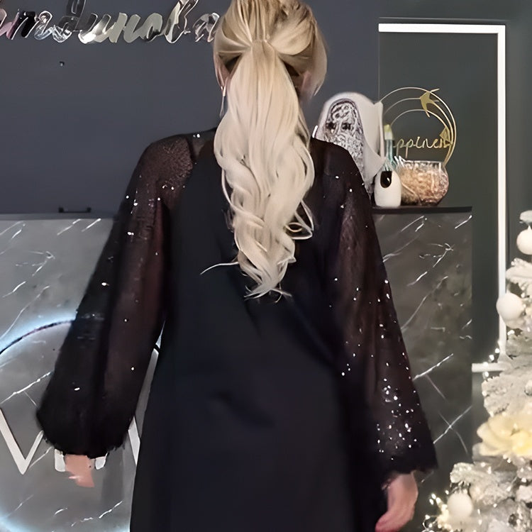 Zoila | Sequin tie dress
