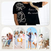 Lyca | Casual Women's Set with Floral T-shirt and Bustier Skirt