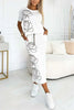 Lyca | Casual Women's Set with Floral T-shirt and Bustier Skirt