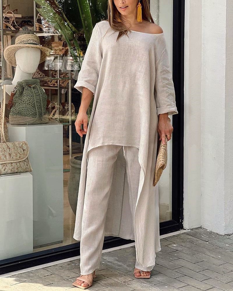 Gabi | Linen Suit Set for Women