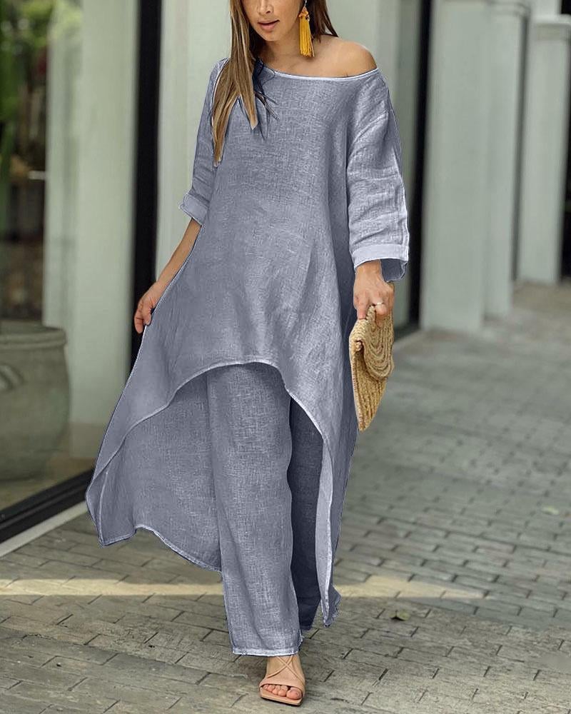 Gabi | Linen Suit Set for Women