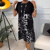 Beatrice | Loose Dress with Short Sleeves & Pattern
