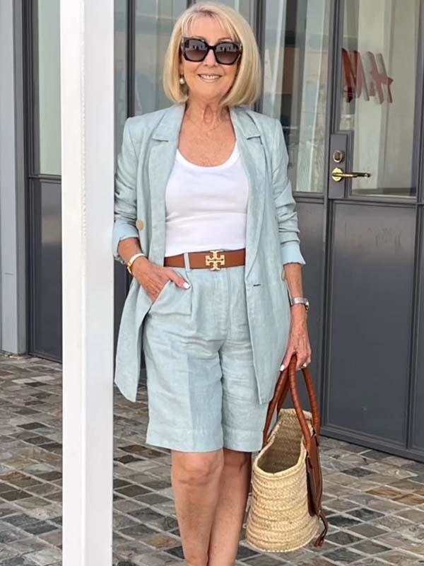 Carolin | Breezy Set with Feminine Jacket & Shorts