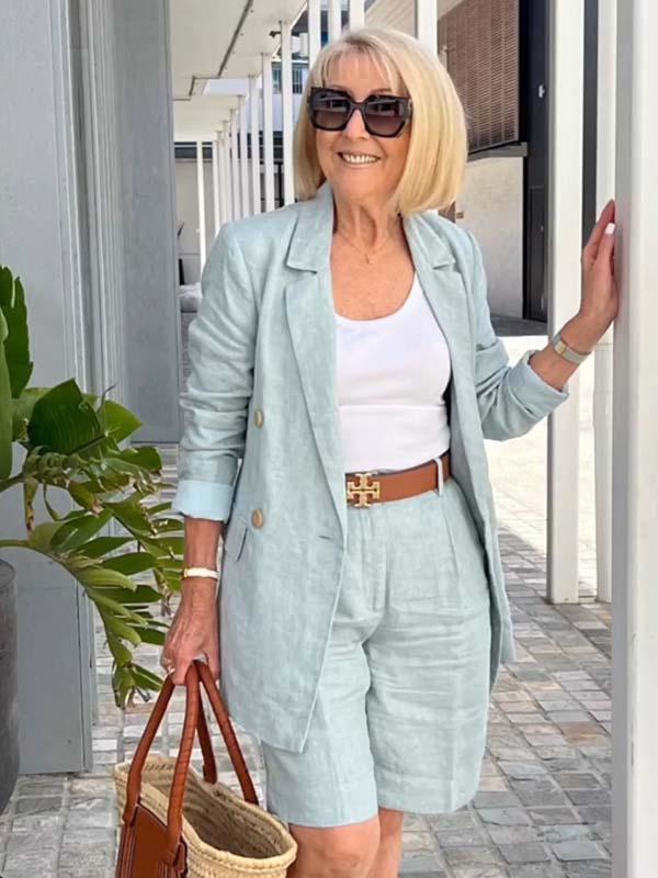 Carolin | Breezy Set with Feminine Jacket & Shorts
