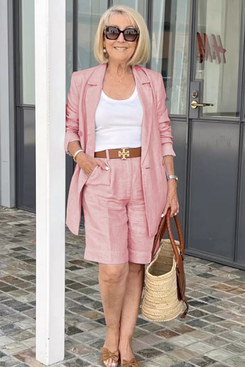 Carolin | Breezy Set with Feminine Jacket & Shorts