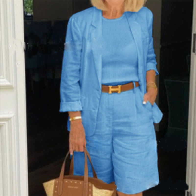 Carolin | Breezy Set with Feminine Jacket & Shorts