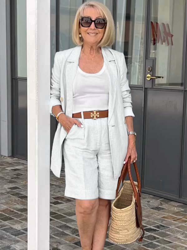 Carolin | Breezy Set with Feminine Jacket & Shorts
