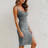 Roxanna | Figure-Hugging Denim Dress