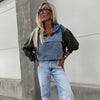 Candlie | Stylish Women's Denim Jacket with Hood and Practical Drawstrings