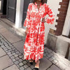Trina | Casual Maxi Dress with Boho Print and Flowing Cut
