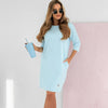 Paisley | Comfortable Dress with 3/4 Sleeves and Round Neck