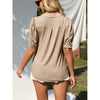 Rachel | Fashionable Women's V-Neck Top with Puff Pattern