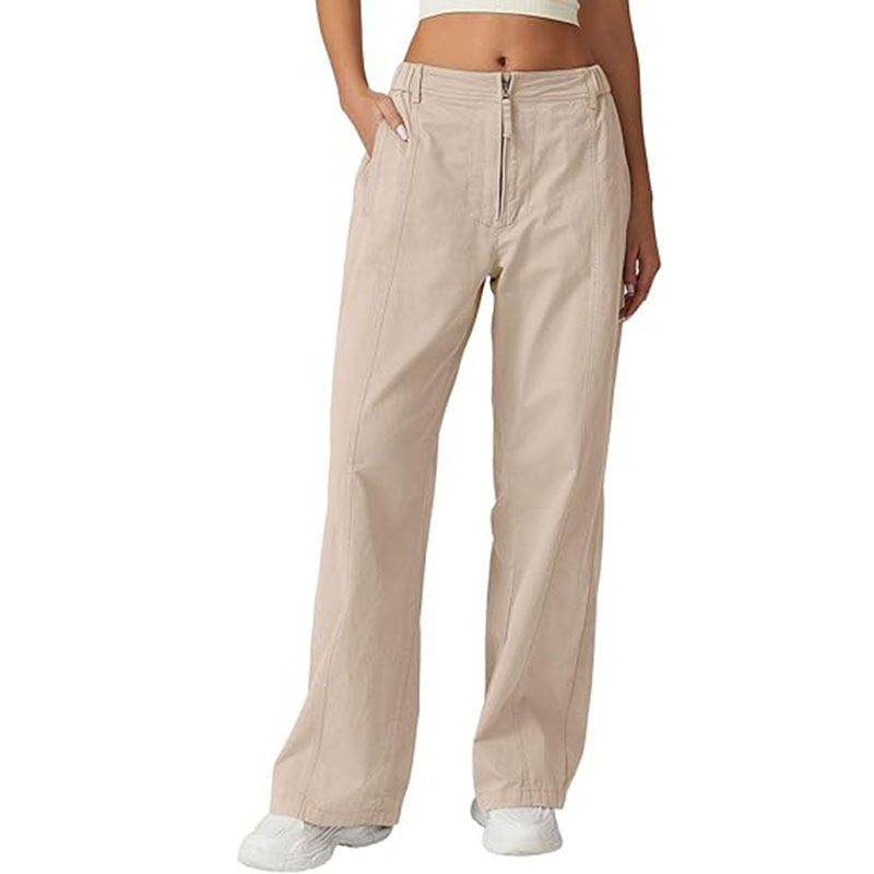 Jeana | High-Waisted, Loose-Fit Jeans with Zip Detail