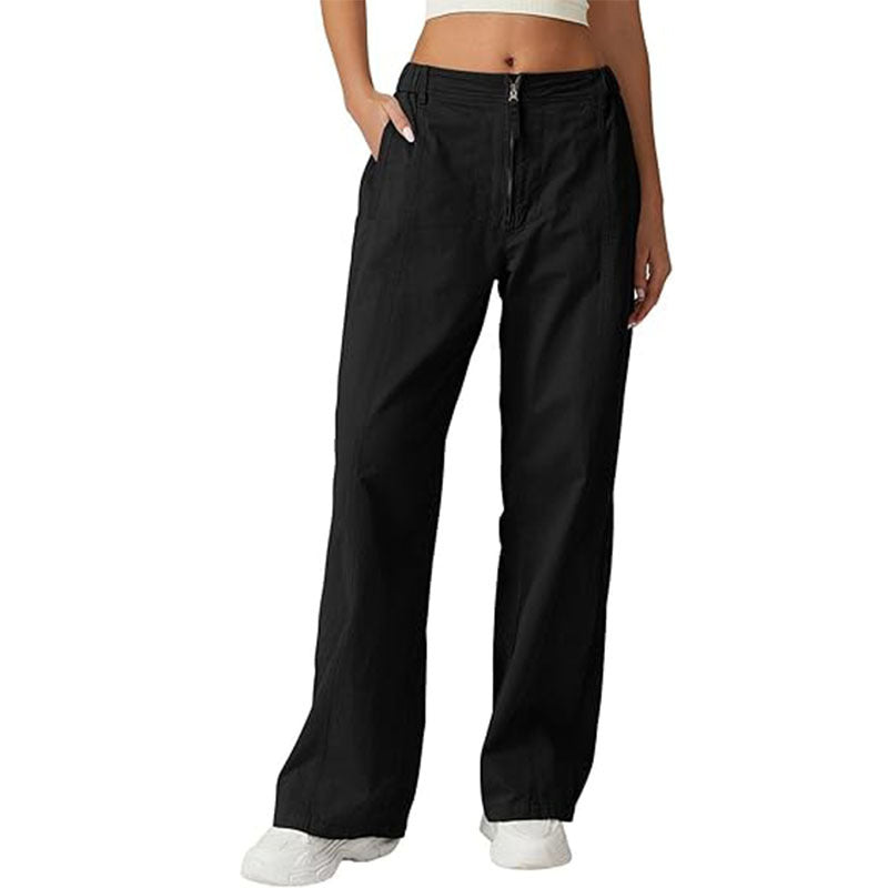 Jeana | High-Waisted, Loose-Fit Jeans with Zip Detail
