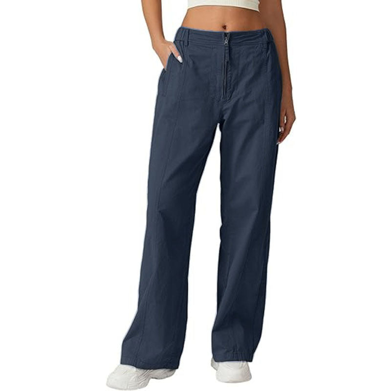 Jeana | High-Waisted, Loose-Fit Jeans with Zip Detail