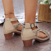 Arkianna | Elegant Sandals with Mid-Height Heel and Open-Toe Design