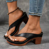 Mauv | Summery flip-flops with a chunky heel