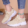 Xarien | Mesh Sneakers with Moulded White Soles
