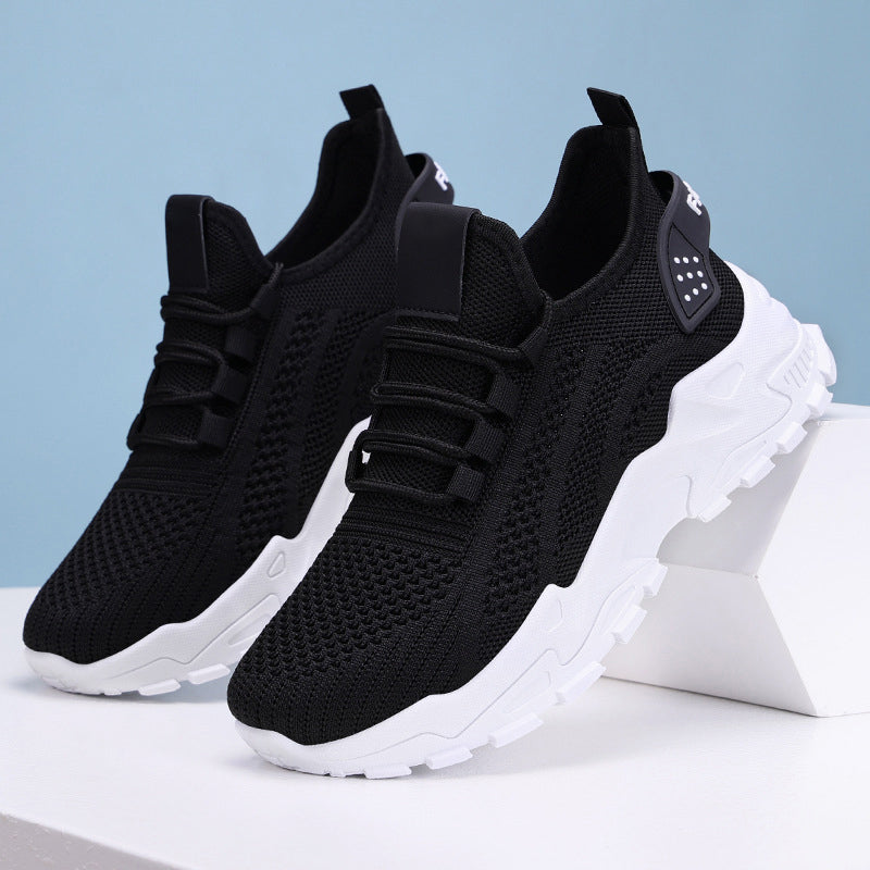 Xarien | Mesh Sneakers with Moulded White Soles