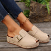 Gertrud | Casual Peep-Toe Platform Sandals for Women