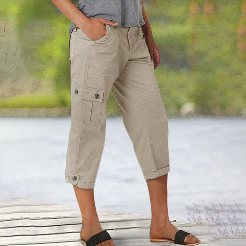 Trice | Casual 3/4 Cargo Pants with Pockets