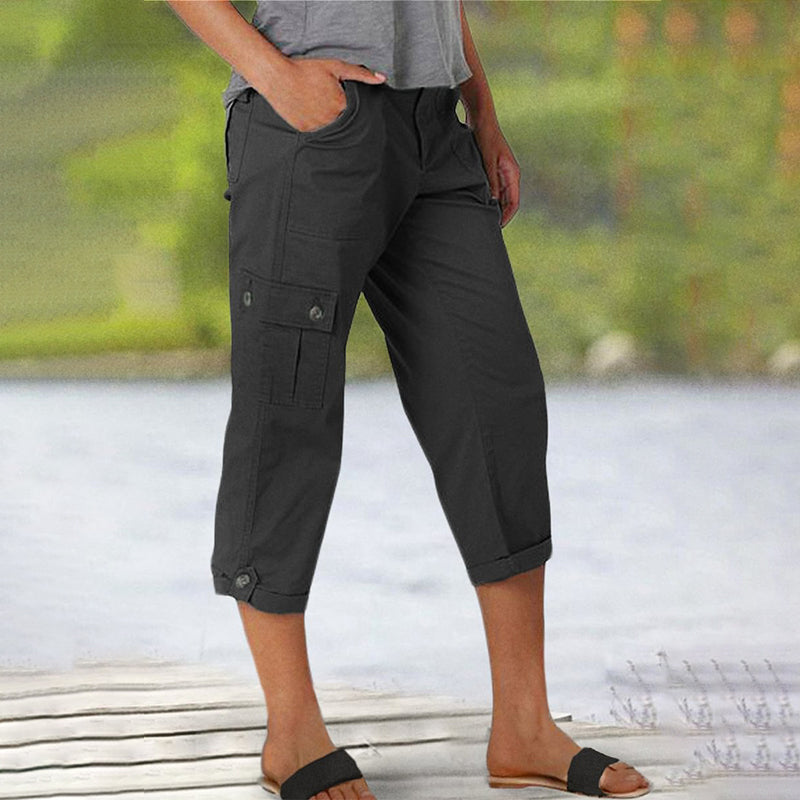 Trice | Casual 3/4 Cargo Pants with Pockets