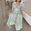 Catalina | Feminine Long Dress with Floral Design