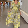 Catalina | Feminine Long Dress with Floral Design