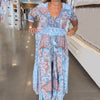 Catalina | Feminine Long Dress with Floral Design
