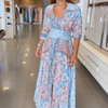 Catalina | Feminine Long Dress with Floral Design