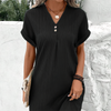 Gracelyn | Monochrome Dress with V-Neck