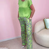 Zahra™ | Two-Piece Set with Top and Printed Wide-Leg Trousers