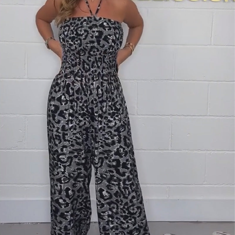 Anneliese | Trendy Leopard Print Jumpsuit for Summer