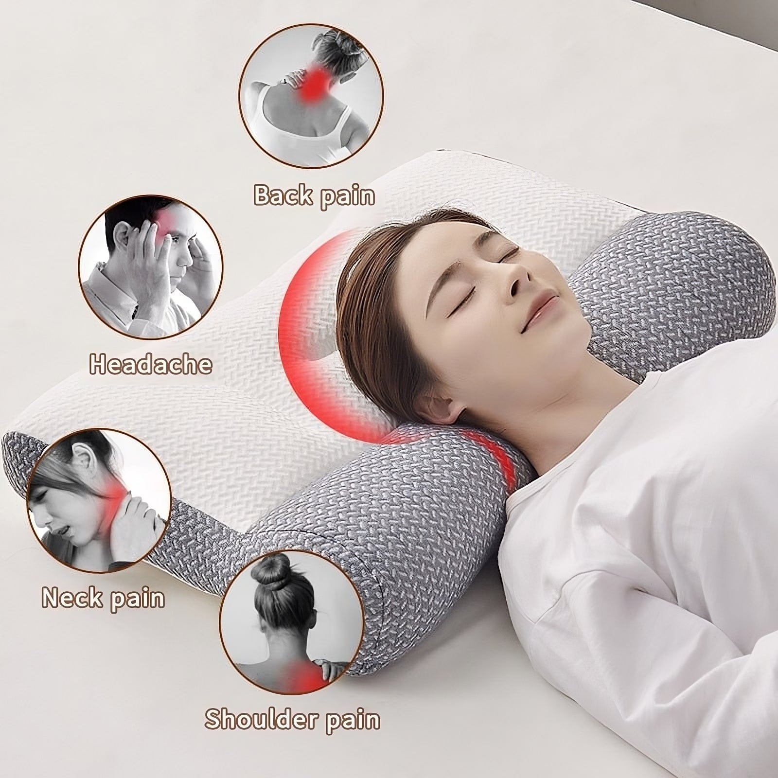 Neck pillow - grey / 1 piece