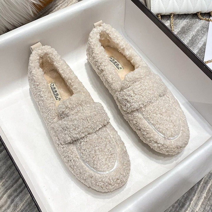 Leni™ | Comfortable moccasins - Cream / 35