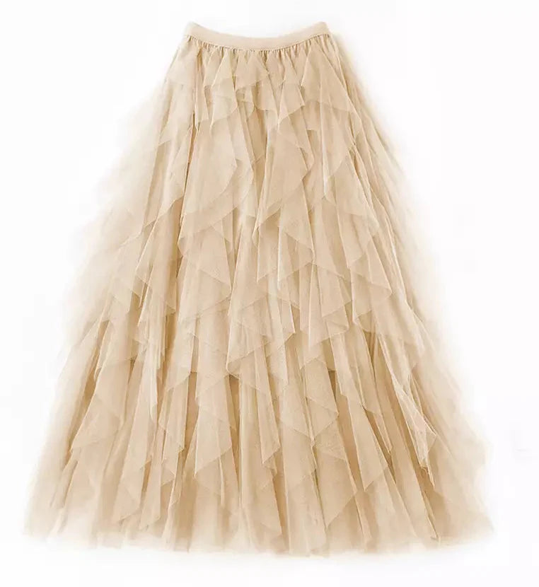 Camille | Elasticated A-line skirt