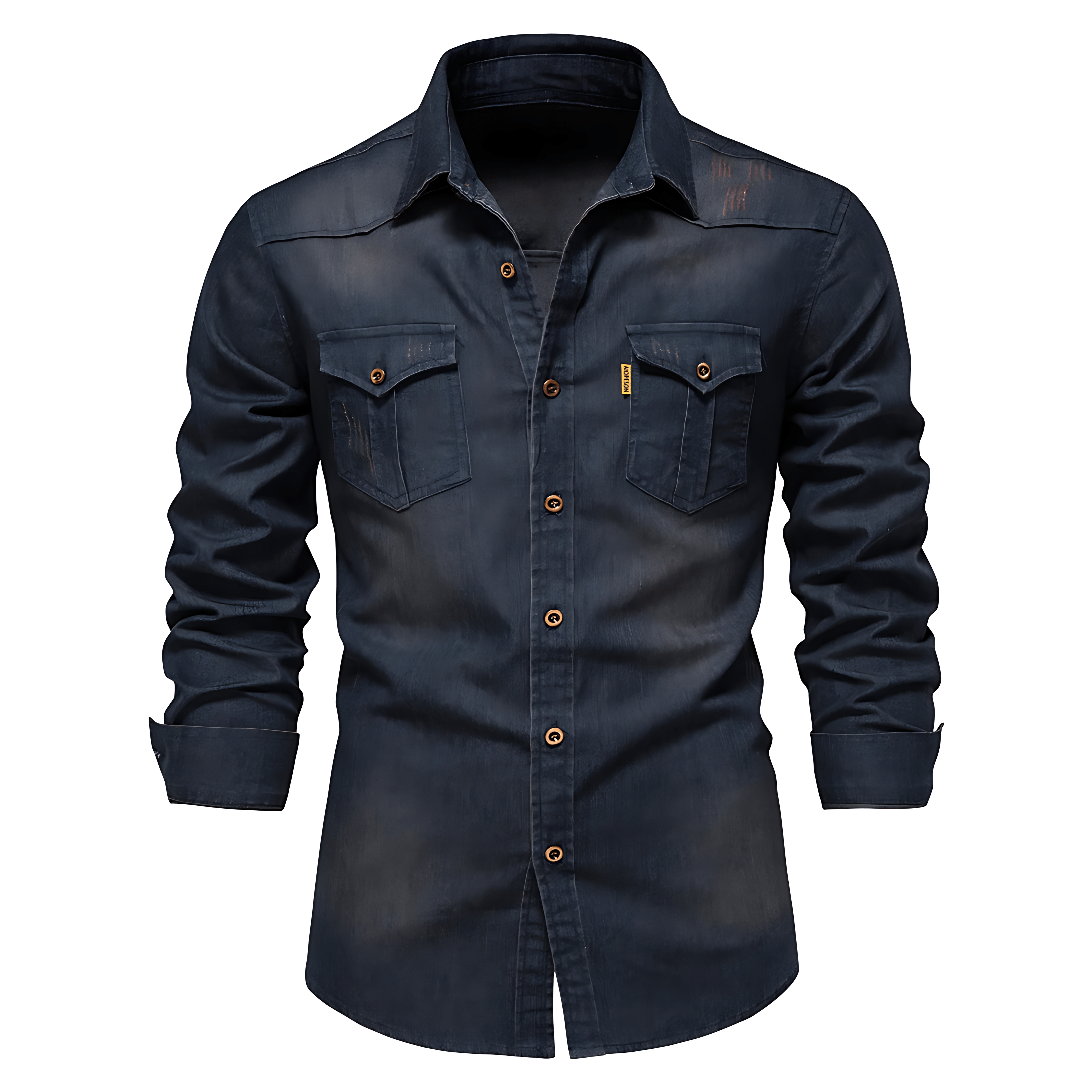 Astra - Denim shirt - Navy blue / S