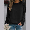Stella™ - Stylish, comfortable sweatshirt with a round neckline - Black / S