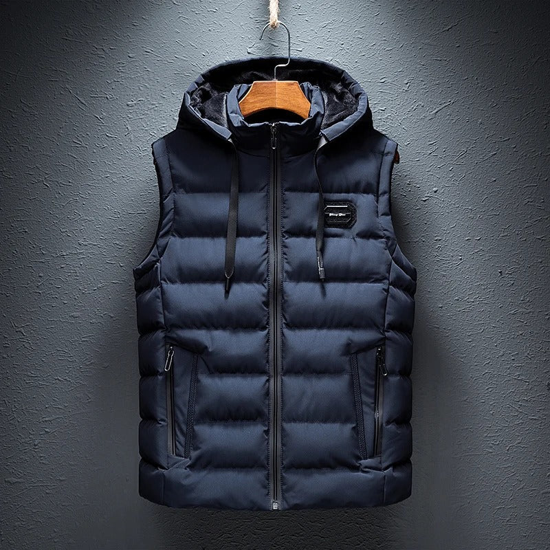 Henry™ | Urban hooded waistcoat - Navy / XXS