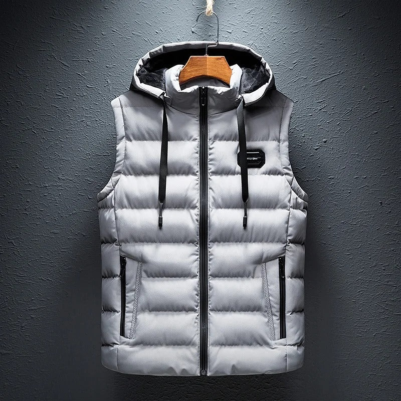 Henry™ | Urban hooded waistcoat - White / XXS