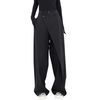 Naila™ | Asymmetric casual trousers - Black Xiala / XS
