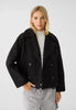 Vespera™ - Short-cut wool coat for women - Beige / XS